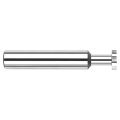 0.4375″ (7/16″) Cutter Diameter × 0.0620″ (1/16″) Width × 0.6250″ (5/8″) Neck Length Carbide Square Standard Keyseat Cutter, 8 Flutes - Exact Industrial Supply