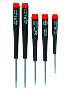 5 Piece - Ergo Handle Screwdriver Set - Includes: TX-10; TX-15; TX-20; TX-25; TX-30; 8" Long - Caliber Tooling