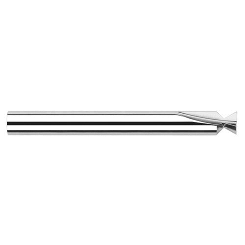 Dovetail Cutters - 0.3125″ (5/16″) Cutter Diameter 40° included Carbide Dovetail Cutter, 3 Flutes - Exact Industrial Supply