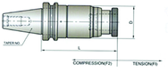 NO.1 V40 TENS/COMP TAP HOLDER - Caliber Tooling