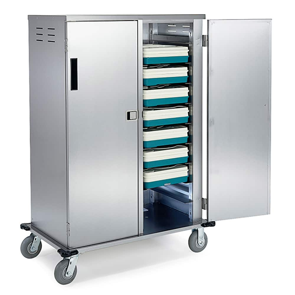 Lakeside - Carts; Type: Tray Delivery Cart ; Load Capacity (Lb.): 300.000 ; Number of Slots: 20 ; Number of Shelves: 0 ; Width (Inch): 44-1/2 ; Length (Inch): 27 - Exact Industrial Supply