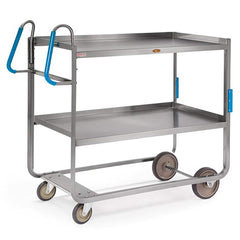 Lakeside - Carts; Type: Utility Cart ; Load Capacity (Lb.): 1000.000 ; Number of Slots: 0 ; Number of Shelves: 2 ; Width (Inch): 24-5/8 ; Length (Inch): 50-7/16 - Exact Industrial Supply