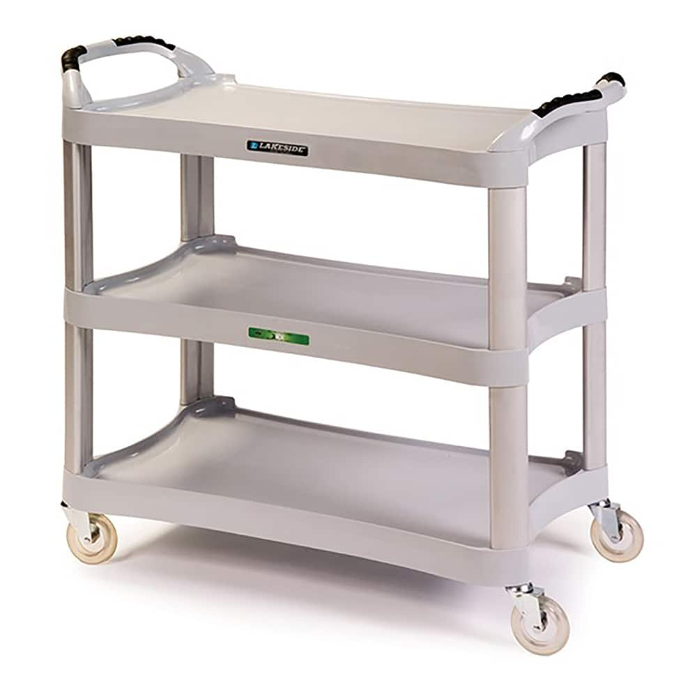 Lakeside - Carts; Type: Utility Cart ; Load Capacity (Lb.): 500.000 ; Number of Slots: 0 ; Number of Shelves: 3 ; Width (Inch): 20 ; Length (Inch): 42 - Exact Industrial Supply