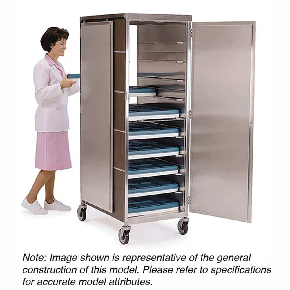 Tray Delivery Utility Cart: Stainless Steel