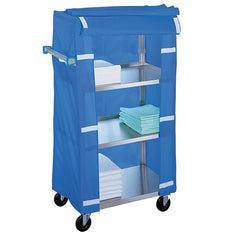 Lakeside - Carts; Type: Linen Cart ; Load Capacity (Lb.): 300.000 ; Number of Slots: 0 ; Number of Shelves: 4 ; Width (Inch): 16-1/4 ; Length (Inch): 27-1/2 - Exact Industrial Supply