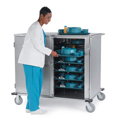 Lakeside - Carts; Type: Tray Delivery Cart ; Load Capacity (Lb.): 300.000 ; Number of Slots: 16 ; Number of Shelves: 0 ; Width (Inch): 34-1/2 ; Length (Inch): 55-3/4 - Exact Industrial Supply