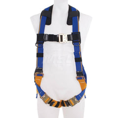 Fall Protection Harnesses: 400 Lb, Single D-Ring Style, Size X-Large, For General Industry, Back