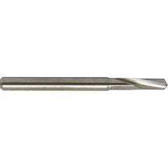 Micro Drill Bit: 0.0906″ Dia, 135 °, Solid Carbide Bright/Uncoated, RH Cut, Helical Flute, Straight-Cylindrical Shank