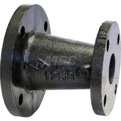 Black Concentric Reducer: 12 x 10″, 125 psi, Threaded Cast Iron, Black Finish, Class 125