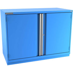 Champion Tool Storage - Storage Cabinets; Type: Counter-Height Plus Double Wide Door Cabinet ; Width (Inch): 56-1/2 ; Depth (Inch): 28-1/2 ; Height (Inch): 45-1/4 ; Number of Shelves: 4 ; Material: Steel - Exact Industrial Supply