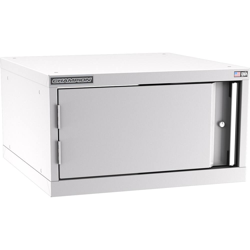 Champion Tool Storage - Storage Cabinets; Type: Stacked/Overhead Standard Wide Door Cabinet ; Width (Inch): 28-1/4 ; Depth (Inch): 28-1/2 ; Height (Inch): 15-3/4 ; Number of Shelves: 1 ; Material: Steel - Exact Industrial Supply