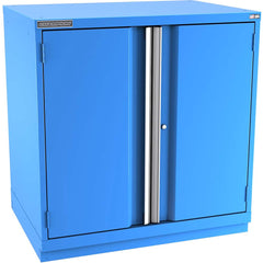 Champion Tool Storage - Storage Cabinets; Type: Counter-Height Standard Plus Wide Door Cabinet ; Width (Inch): 40-1/4 ; Depth (Inch): 28-1/2 ; Height (Inch): 41-3/4 ; Number of Shelves: 3 ; Material: Steel - Exact Industrial Supply