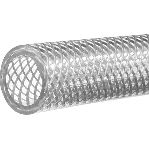 Value Collection - 1" ID x 1-1/4" OD, 25' Long, PVC Reinforced (3A) Tube - Clear, 120 Max psi, -50 to 150°F - Caliber Tooling