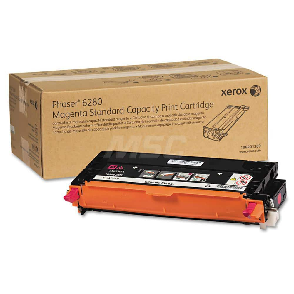 Xerox - Office Machine Supplies & Accessories; Office Machine/Equipment Accessory Type: Toner Cartridge ; For Use With: Phaser 6280 ; Color: Magenta - Exact Industrial Supply