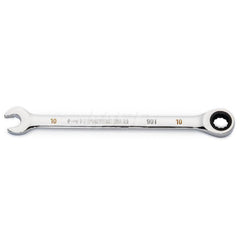 GEARWRENCH - Combination Wrenches; Type: Combination Wrench ; Tool Type: Ratcheting ; Size (mm): 10 ; Number of Points: 12 ; Finish/Coating: Full Polish Chrome ; Material: Alloy Steel - Exact Industrial Supply