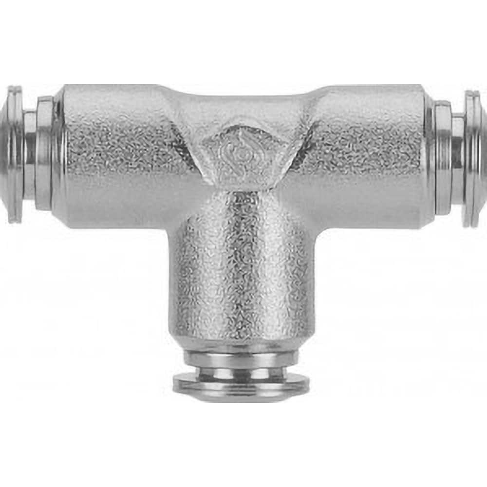 Aignep USA - Metal Push-To-Connect Tube Fittings; Type: Equal Union Tee ; Tube Outside Diameter (mm): 4 ; Maximum Working Pressure: 290.000 ; Connection Style: Push to Connect ; Connection Type: Push to Connect ; Material: 316L Stainless Steel - Exact Industrial Supply