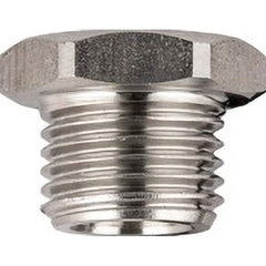 Aignep USA - Stainless Steel Pipe Fittings; Type: Male Plug ; Fitting Size: 3/8 ; End Connections: BSPP ; Material Grade: 316L Stainless Steel ; Pressure Rating (psi): 290 - Exact Industrial Supply