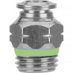 Aignep USA - Metal Push-To-Connect Tube Fittings; Type: Male Connector ; Tube Outside Diameter (Inch): 1/4 ; Maximum Working Pressure: 290.000 ; Connection Style: Push to Connect ; Connection Type: Push to Connect ; Material: 316L Stainless Steel - Exact Industrial Supply