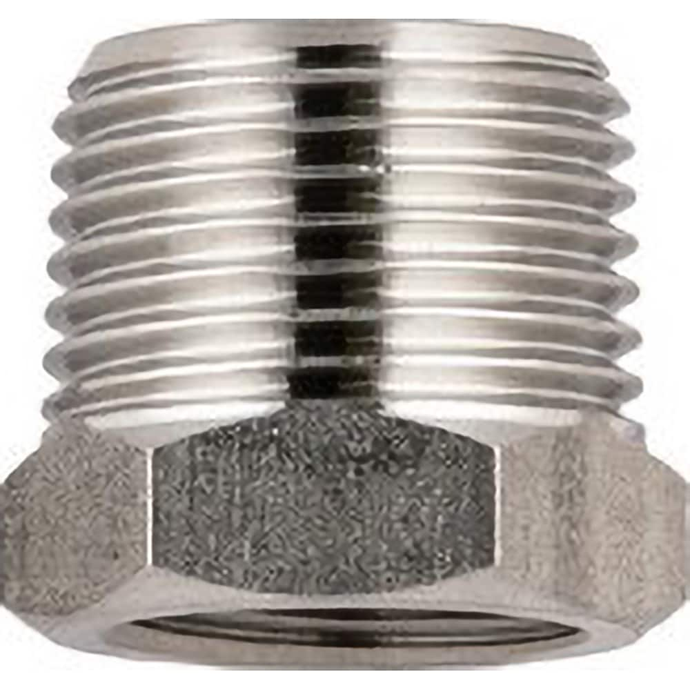 Aignep USA - Stainless Steel Pipe Fittings; Type: Reducer ; Fitting Size: 1/4 x 1/8 ; End Connections: BSPP ; Material Grade: 316L Stainless Steel ; Pressure Rating (psi): 290 - Exact Industrial Supply