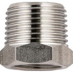 Aignep USA - Stainless Steel Pipe Fittings; Type: Reducer ; Fitting Size: 1/4 x 1/2 ; End Connections: BSPT x BSPP ; Material Grade: 316L Stainless Steel ; Pressure Rating (psi): 290 - Exact Industrial Supply