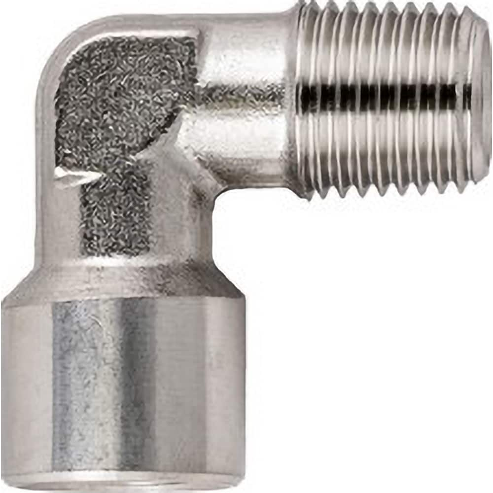 Aignep USA - Stainless Steel Pipe Fittings; Type: Male x Female Elbow ; Fitting Size: 1/2 ; End Connections: BSPT x BSPP ; Material Grade: 316L Stainless Steel ; Pressure Rating (psi): 290 - Exact Industrial Supply