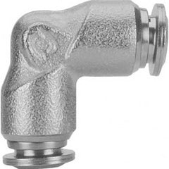 Aignep USA - Metal Push-To-Connect Tube Fittings; Type: Union Elbow ; Tube Outside Diameter (Inch): 1/4 ; Maximum Working Pressure: 290.000 ; Connection Style: Push to Connect ; Connection Type: Push to Connect ; Material: 316L Stainless Steel - Exact Industrial Supply