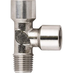 Aignep USA - Stainless Steel Pipe Fittings; Type: Female ; Fitting Size: 1/4 ; End Connections: BSPT x BSPP ; Material Grade: 316L Stainless Steel ; Pressure Rating (psi): 290 - Exact Industrial Supply