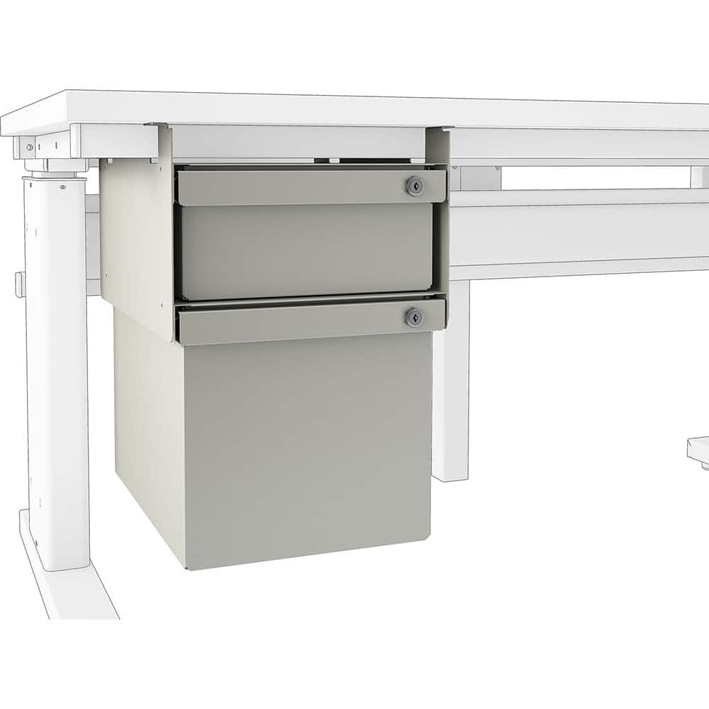 BOSTONtec - Workbench & Workstation Accessories; Type: Workbench Drawer ; For Use With: 48" BOSTONtec; 60" BOSTONtec; 72" BOSTONtec ; Height: 18 (Inch); Depth (Inch): 18 ; Width (Inch): 12 ; Load Capacity (Lb.): 100.000 - Exact Industrial Supply