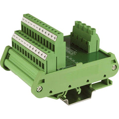 Automation Systems Interconnect - Terminal Blocks; Block Type: Wiring ; Mounting Type: DIN Rail ; Voltage: 250 VAC/VDC ; Amperage: 30 ; Number of Contacts: 28 ; Number of Poles: 28 - Exact Industrial Supply