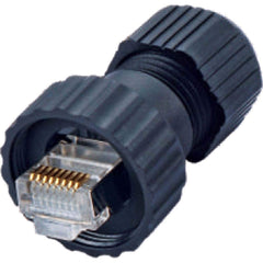 Automation Systems Interconnect - Automation & Communication Cable; Wire Type: Shielded ; Wire Size (AWG): 24 ; Number of Wires: 2 ; Insulation Material: Nylon ; Overall Length (Feet): 0.11 ; Color: Black - Exact Industrial Supply