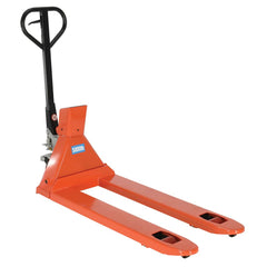 Vestil - Pallet Trucks/Jacks; Type: Scale Pallet Truck ; Load Capacity (Lb.): 5000.000 ; Overall Width (Inch): 21-1/2 ; Length of Forks (Inch): 46 ; Fork Width (Inch): 21 ; Low Height (Decimal Inch): 2.8000 - Exact Industrial Supply