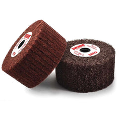 Superior Abrasives - Mounted Flap Wheels; Abrasive Type: Non-Woven ; Outside Diameter (Inch): 4 ; Face Width (Inch): 2 ; Abrasive Material: Aluminum Oxide ; Grade: Medium ; Mounting Type: Arbor - Exact Industrial Supply