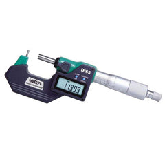 Insize USA LLC - Tube Micrometers; Operation Type: Electronic ; Minimum Measurement (mm): 0.00 ; Minimum Measurement (Decimal Inch): 0.0000 ; Maximum Measurement (Decimal Inch): 1.0000 ; Maximum Measurement (mm): 25.00 ; Digital Counter: No - Exact Industrial Supply