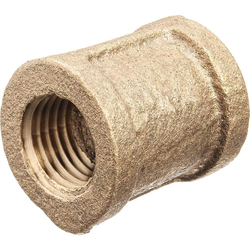 USA Sealing - Brass & Chrome Pipe Fittings; Type: Coupling ; Fitting Size: 1 x 1 ; End Connections: FBSPT x FBSPT ; Material: Brass ; Pressure Rating (psi): 125 ; Finish/Coating: Uncoated - Exact Industrial Supply