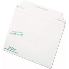 Quality Park - Boxes & Crush-Proof Mailers; Type: Multi-Media Mailers ; Width (Inch): 8-13/16 ; Length (Inch): 8-13/16 ; Height (Inch): 2.5 ; Color: White - Exact Industrial Supply