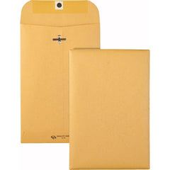 Quality Park - Mailers, Sheets & Envelopes; Type: Clasp Envelope ; Style: Clasp w/Gummed Flap ; Width (Inch): 9 ; Length (Inch): 6 ; Box Quantity: 100 ; Size: 6 x 9 - Exact Industrial Supply