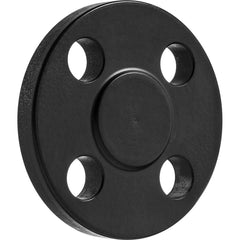 USA Sealing - Black & Galvanized Flanges; Style: Blind ; Pipe Size: 1/2 (Inch); Outside Diameter (Inch): 3-3/4 ; Distance Across Bolt Hole Centers: 2-5/8 (Inch); Pressure Rating (psi): 600 ; Number of Holes: 4.000 - Exact Industrial Supply