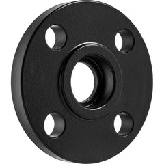 USA Sealing - Black & Galvanized Flanges; Style: Socket-Connect ; Pipe Size: 2-1/2 (Inch); Outside Diameter (Inch): 7-1/2 ; Distance Across Bolt Hole Centers: 5-7/8 (Inch); Pressure Rating (psi): 300 ; Number of Holes: 8.000 - Exact Industrial Supply