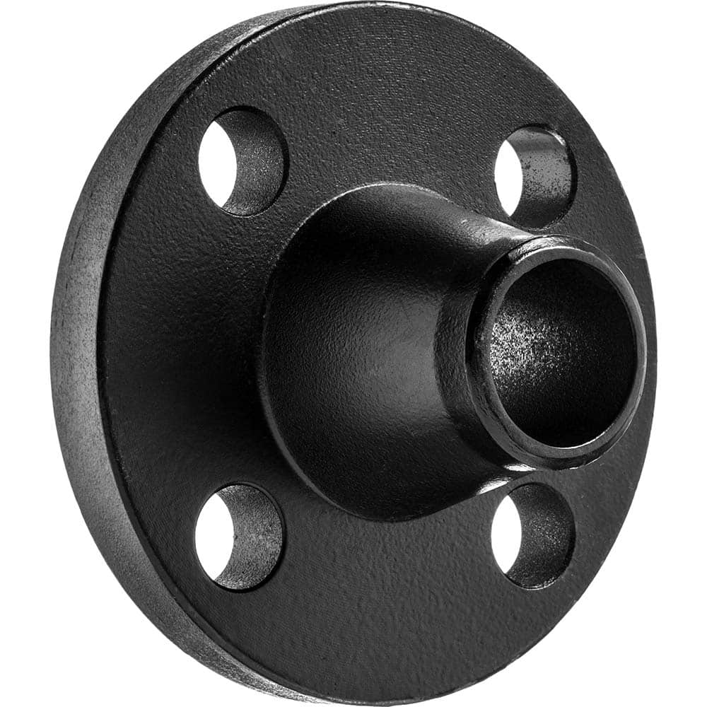 USA Sealing - Black & Galvanized Flanges; Style: Weld-Neck ; Pipe Size: 2 (Inch); Outside Diameter (Inch): 6-1/2 ; Distance Across Bolt Hole Centers: 5 (Inch); Pressure Rating (psi): 300 ; Number of Holes: 8.000 - Exact Industrial Supply