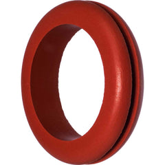 USA Sealing - Grommets; Type: High-Temperature Push-In Grommet ; Outside Diameter (Inch): 1-3/4 ; Overall Thickness (Decimal Inch): 7/16 ; Inside Diameter Inch: 1 (Inch); Material: Silicone Rubber ; Type: High-Temperature Push-In Grommet - Exact Industrial Supply