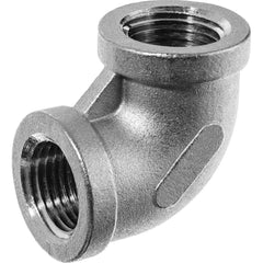 USA Sealing - Stainless Steel Pipe Fittings; Type: Elbow ; Fitting Size: 1 x 1 ; End Connections: FBSPP x FBSPP ; Material Grade: 316 ; Pressure Rating (psi): 150 - Exact Industrial Supply