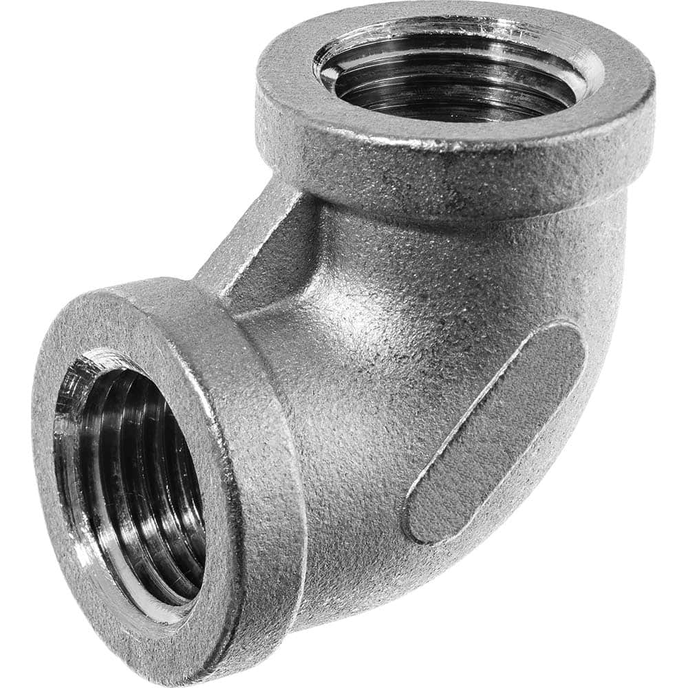 USA Sealing - Stainless Steel Pipe Fittings; Type: Elbow ; Fitting Size: 1/2 x 1/2 ; End Connections: FBSPT x FBSPT ; Material Grade: 316 ; Pressure Rating (psi): 150 - Exact Industrial Supply