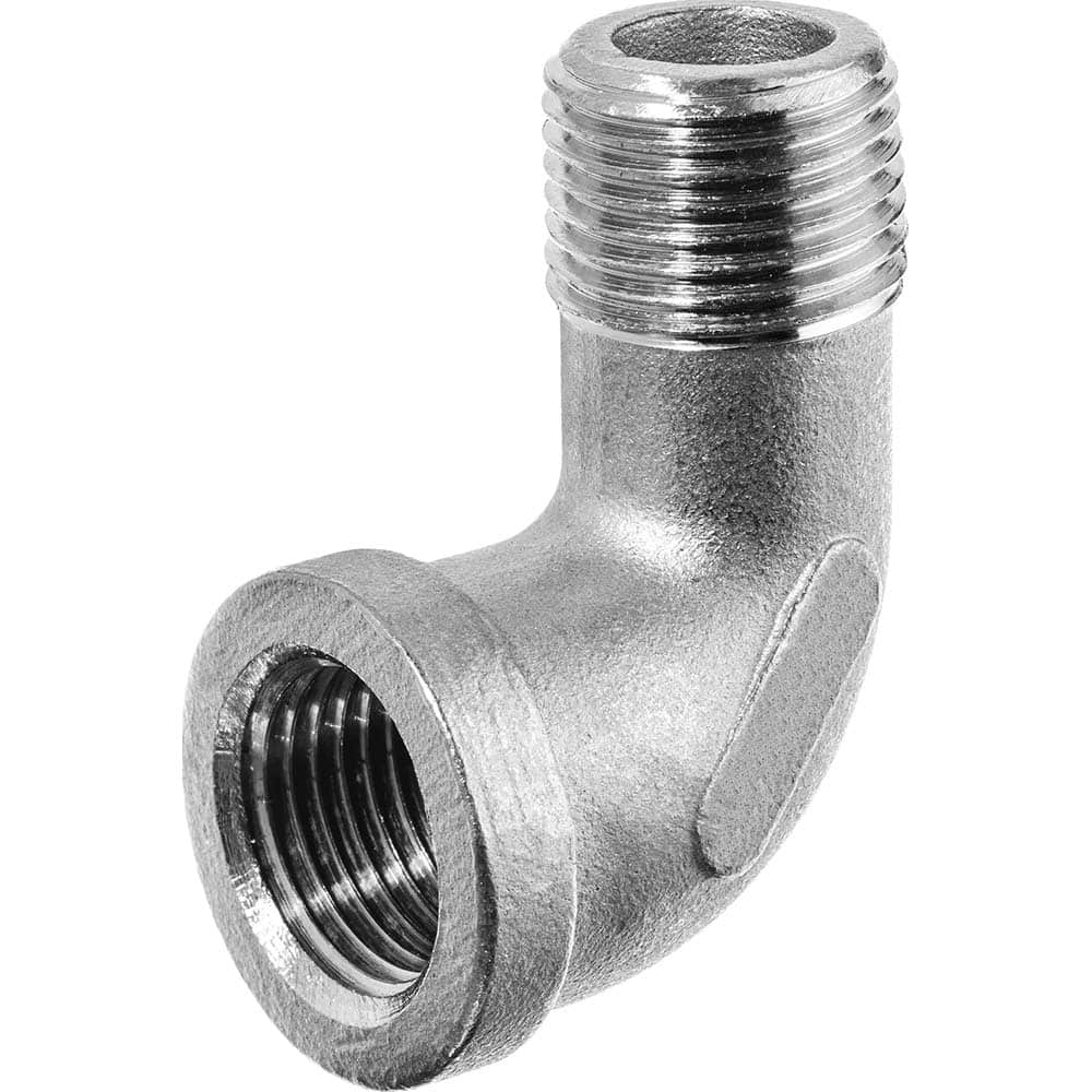 USA Sealing - Stainless Steel Pipe Fittings; Type: Street Elbow ; Fitting Size: 1/8 x 1/8 ; End Connections: MBSPT x FBSPT ; Material Grade: 316 ; Pressure Rating (psi): 150 - Exact Industrial Supply