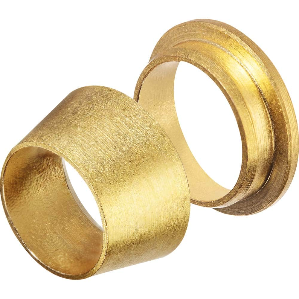 USA Sealing - Metal Compression Tube Fittings; Type: Front and Back Sleeve ; End Connections: Tube OD x Tube OD ; Tube Outside Diameter (mm): 14 ; Thread Size: None ; Material: Brass ; Compression Style: Double Ferrule - Exact Industrial Supply