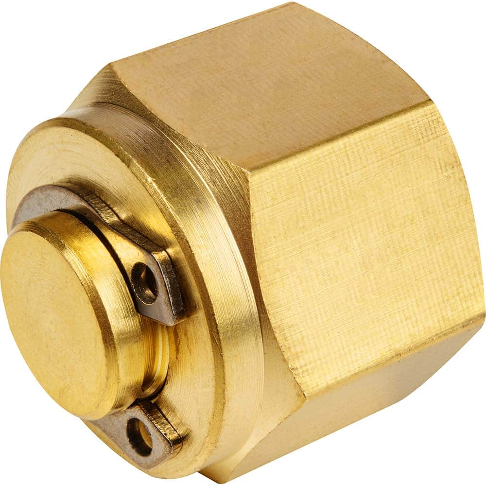 USA Sealing - Metal Compression Tube Fittings; Type: Cap ; End Connections: Tube OD x Tube OD ; Tube Outside Diameter (mm): 4 ; Thread Size: None ; Material: Brass ; Compression Style: Double Ferrule - Exact Industrial Supply