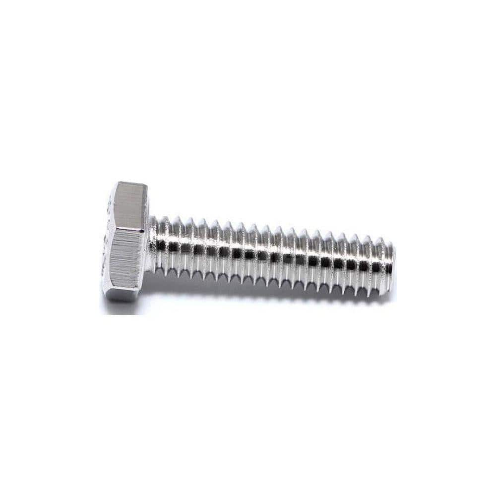 Hex Head Cap Screw: 3/8-16 x 3/4″, Grade 18-8 Stainless Steel, NL-19 Finish Fully Threaded, ANSI B18.2.1