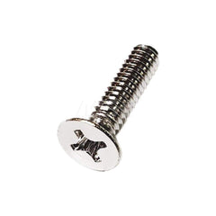 Machine Screw: #10-24 x 1/2″, Flat Head, Phillips Stainless Steel, NL-19 Finish, Grade 18-8, ANSI B18.6.3