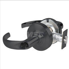 Lever Locksets; Type: Cylindrical Lock; Key Type: Keyless; Strike Type: Curved Lip Strike; Finish/Coating: Matte Black; Material: Metal; Material: Metal; Door Thickness: 1.75 in; Backset: 2.75 in; Cylinder Type: No Keyway; Minimum Order Quantity: Metal; M