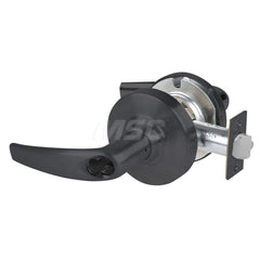 Lever Locksets; Type: Cylindrical Lock; Key Type: Keyless; Strike Type: Curved Lip Strike; Finish/Coating: Matte Black; Material: Metal; Material: Metal; Door Thickness: 1.75 in; Backset: 2.75 in; Cylinder Type: No Keyway; Minimum Order Quantity: Metal; M