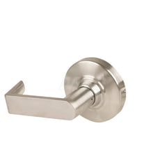 Lever Locksets; Type: Cylindrical Lock; Key Type: Keyless; Strike Type: Curved Lip Strike; Finish/Coating: Satin Nickel; Material: Metal; Material: Metal; Door Thickness: 1.75 in; Backset: 2.75 in; Cylinder Type: No Keyway; Minimum Order Quantity: Metal;